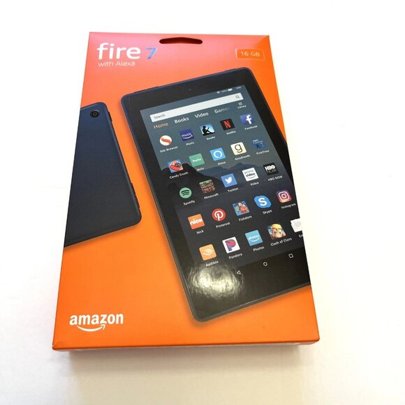 Amazon Fire 7 16 GB (9th Gen) Wi-Fi + 4G (Unlocked) , 7" - Black - Picture 1 of 2